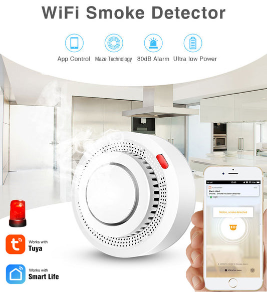 Détecteur de fumée connecté WiFi